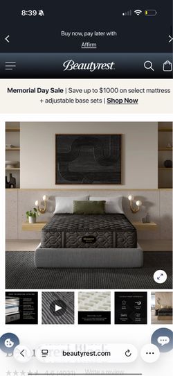 Eastern King Beauty rest Black series Four 17.5