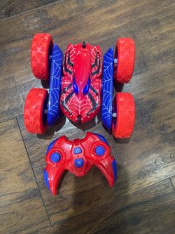 Spider-Man themed stunt RC car