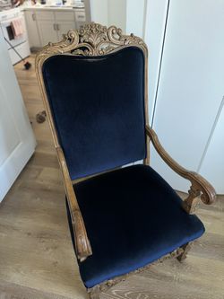 Throne Chair Navy Blue