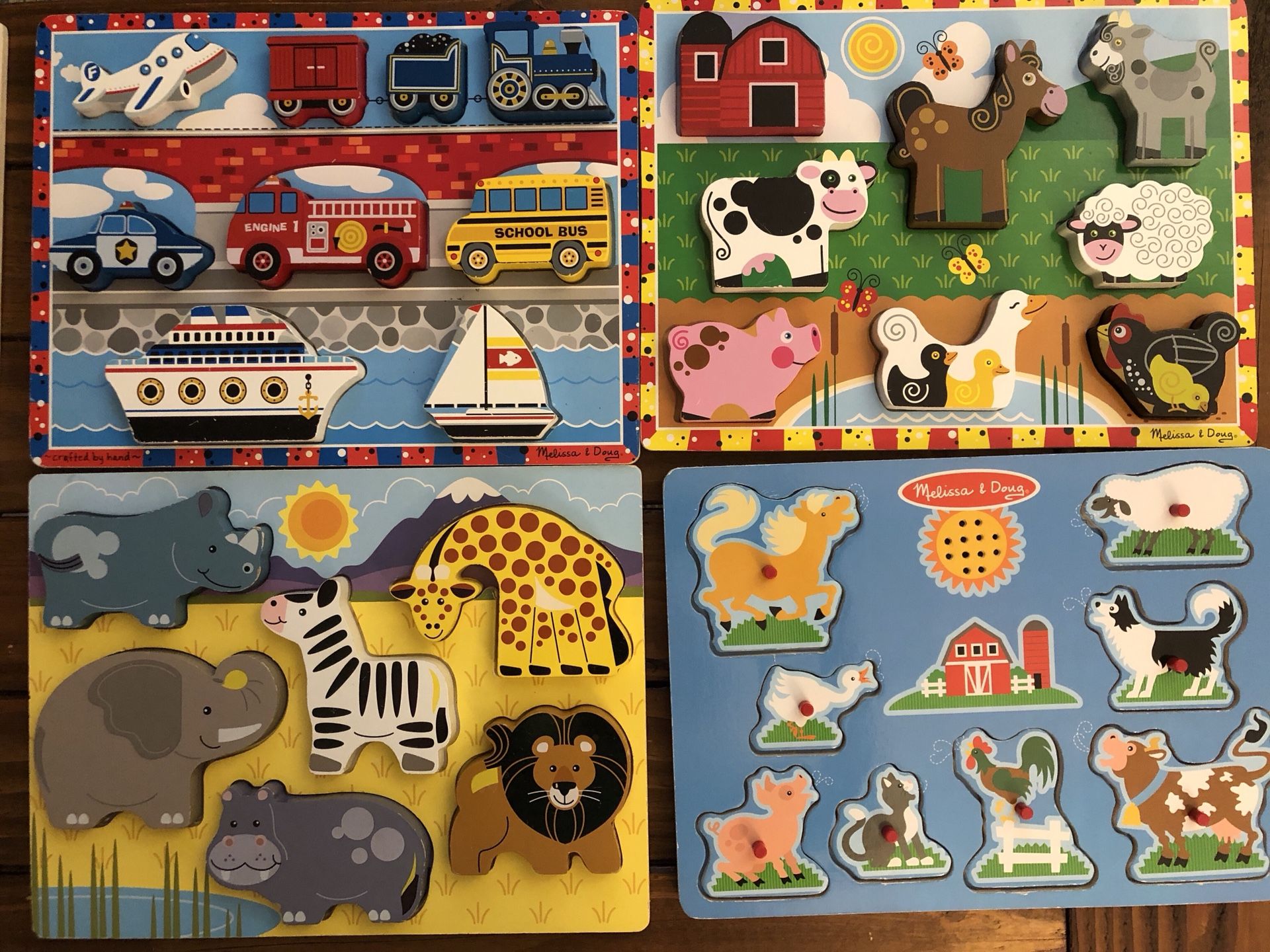 Melissa and Doug Chunky Wood Puzzles