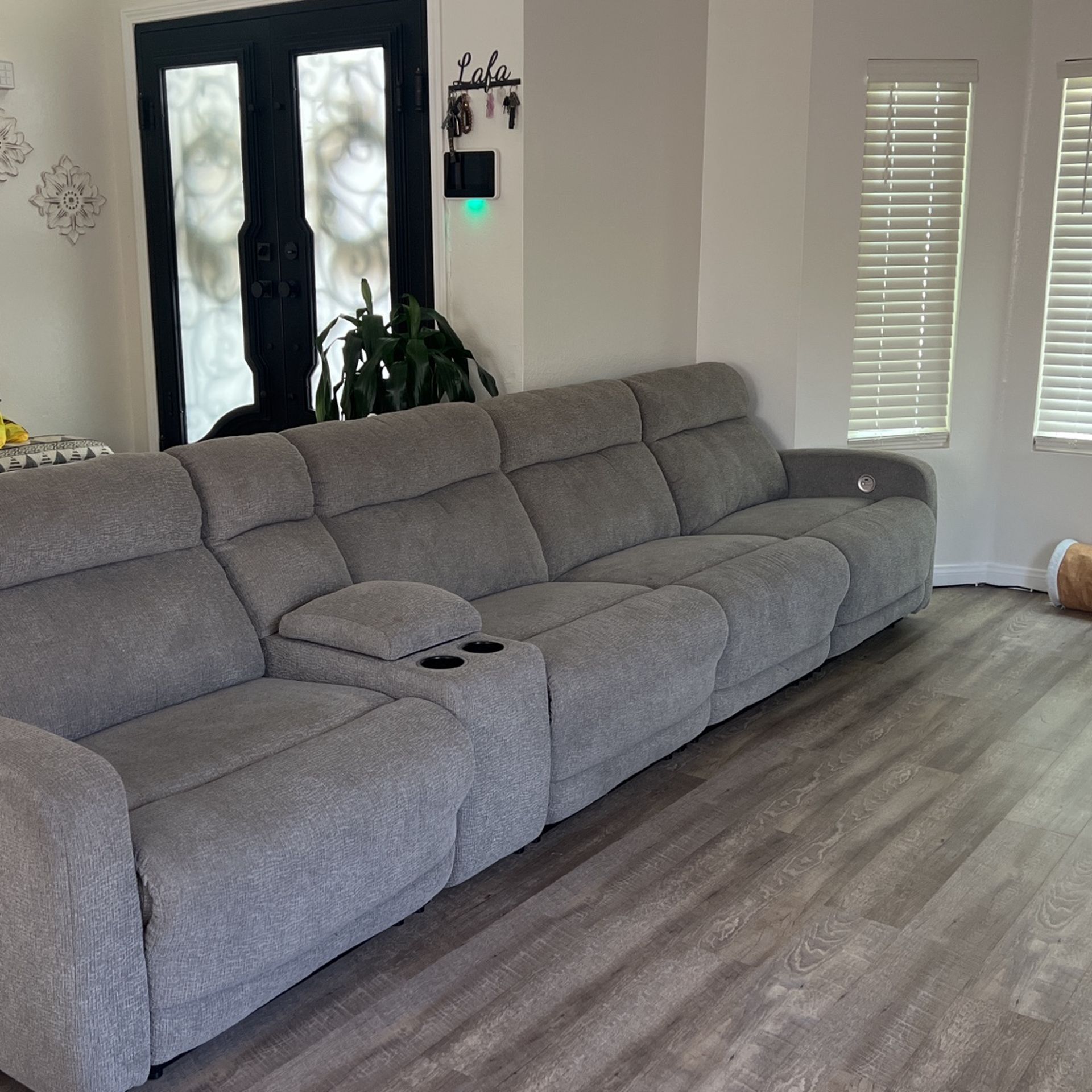 Grey Recliner Couch 
