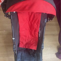 Black/red Foldable Toddler Stroller 