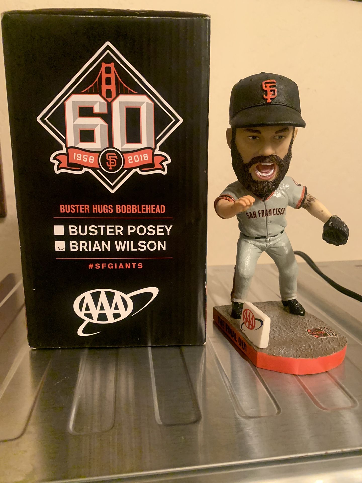 Brian Wilson Hugs Bobblehead