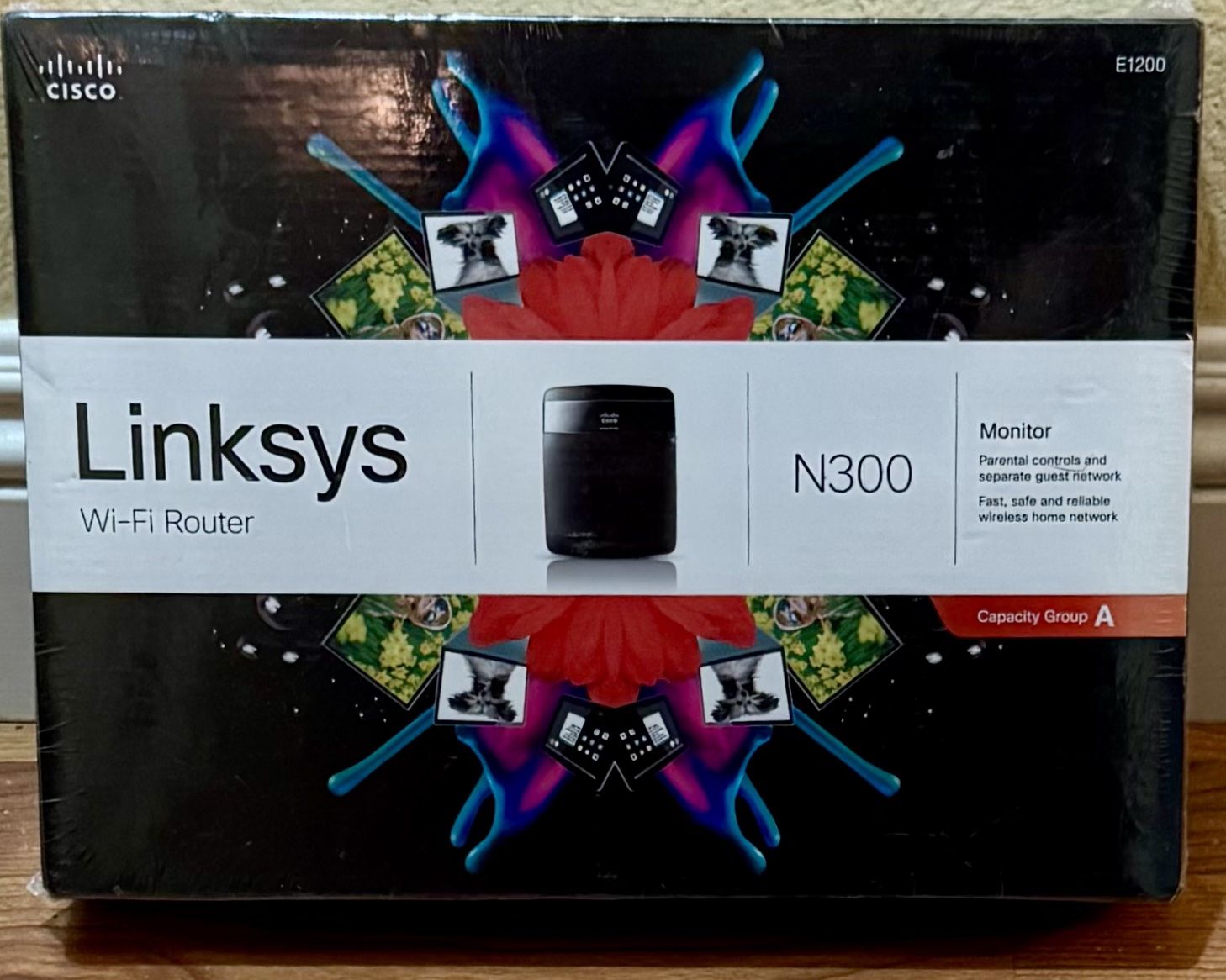 Linksys E1200 (N300) Wireless Router New Shrink Wrapped