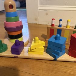 Set of Montessori toys