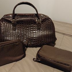 Markwins Large Cosmetic Case Makeup Bag Storage Handle Organizer Travel Kit