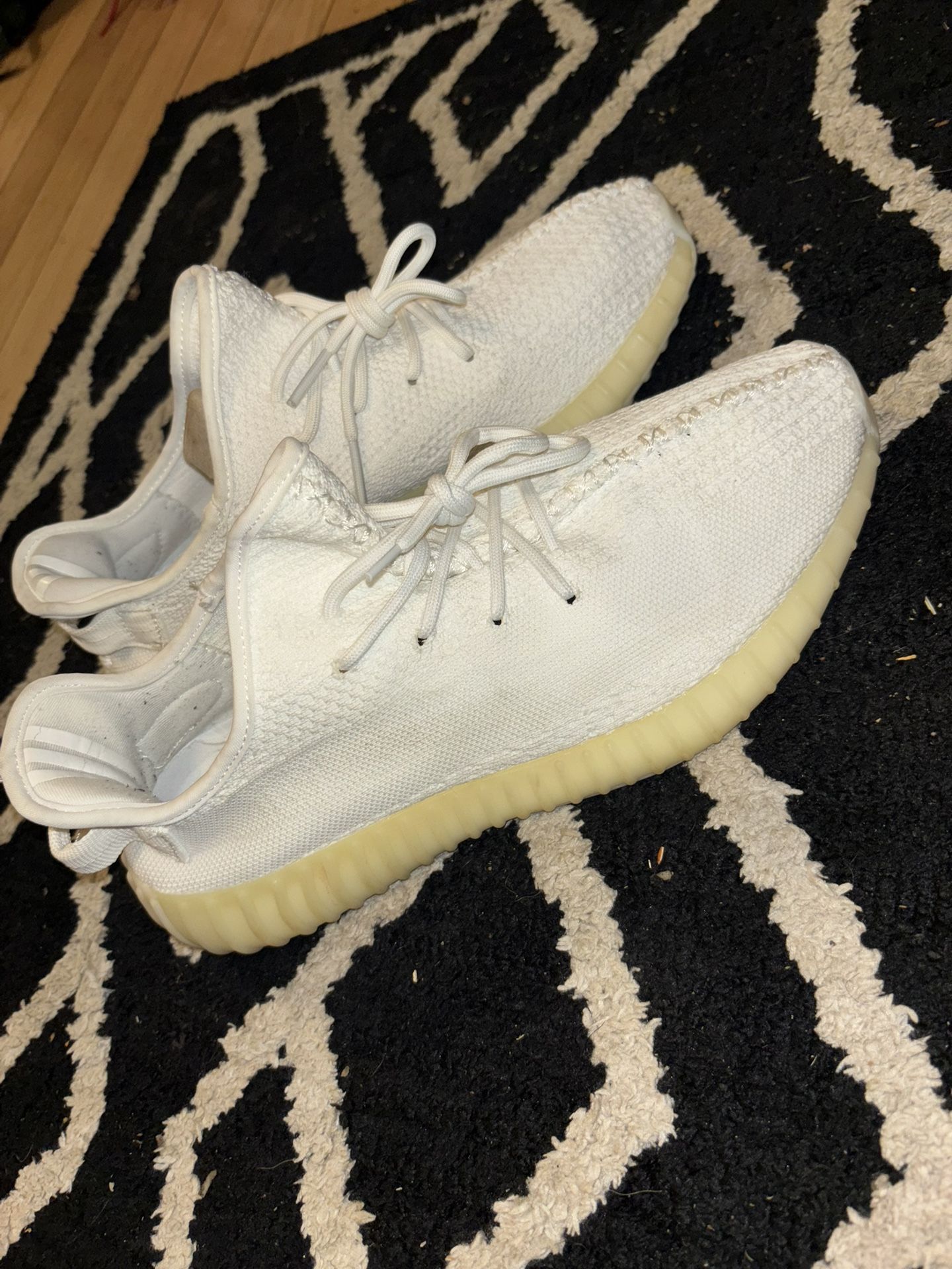 2017 Adidas Yeezy Boost 350 V2 'Cream White / Triple White' Men Size 11.5