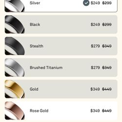Oura Ring Gen 3 Horizon Gold
