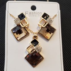 Jewelry Set Square Multicolor 