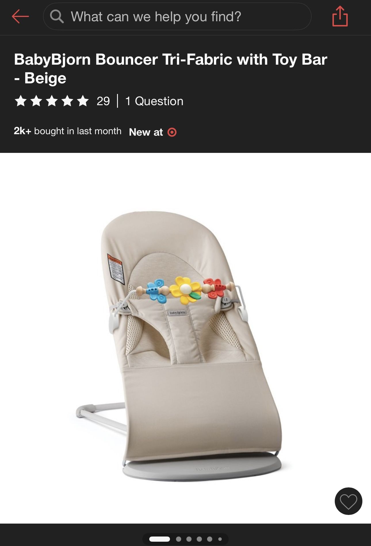 Baby Bjorn bouncer (Brand new)
