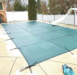 Pool Safety Cover 18’ x 36’, Safety Pool Cover