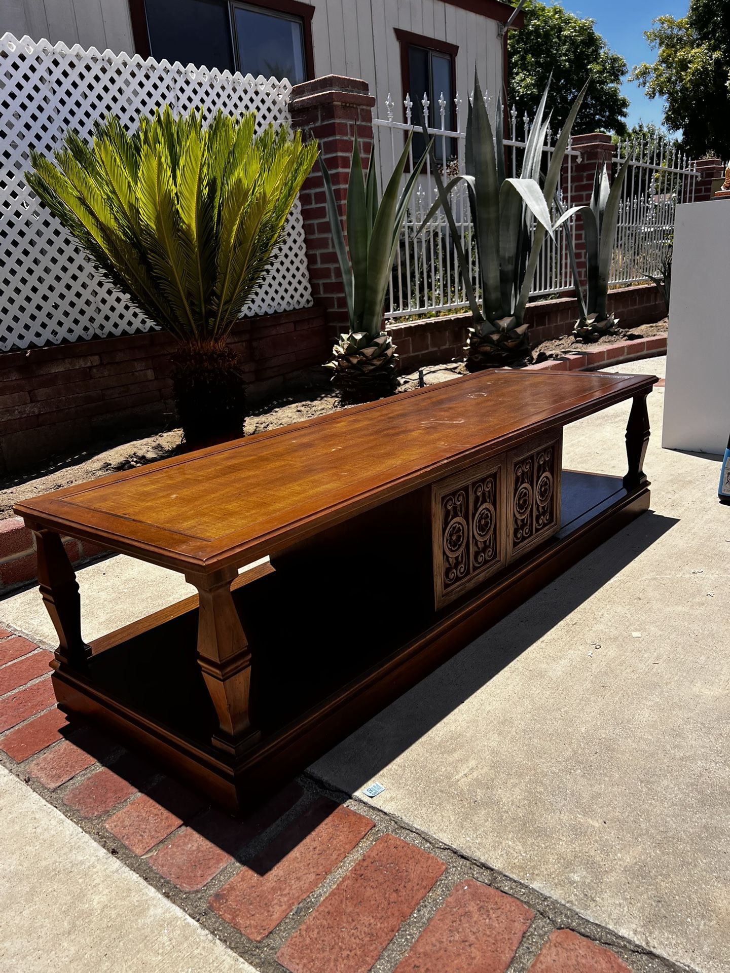 Vintage Coffee Table + Side Tables