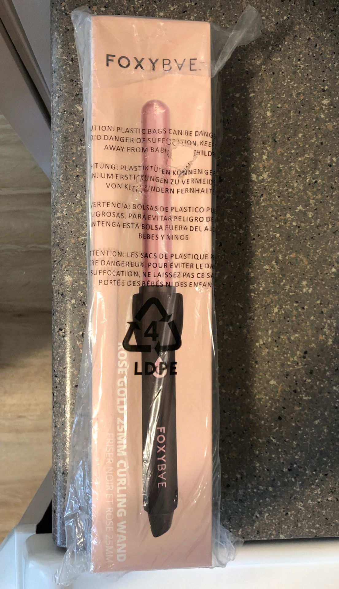 Brand New Foxybae Rose Gold 25mm Curling Wand