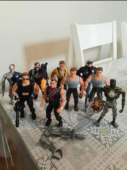 1992 Kenner Terminator 2 Future War LOT OF 9 With Guns Vintage Action Figures $90