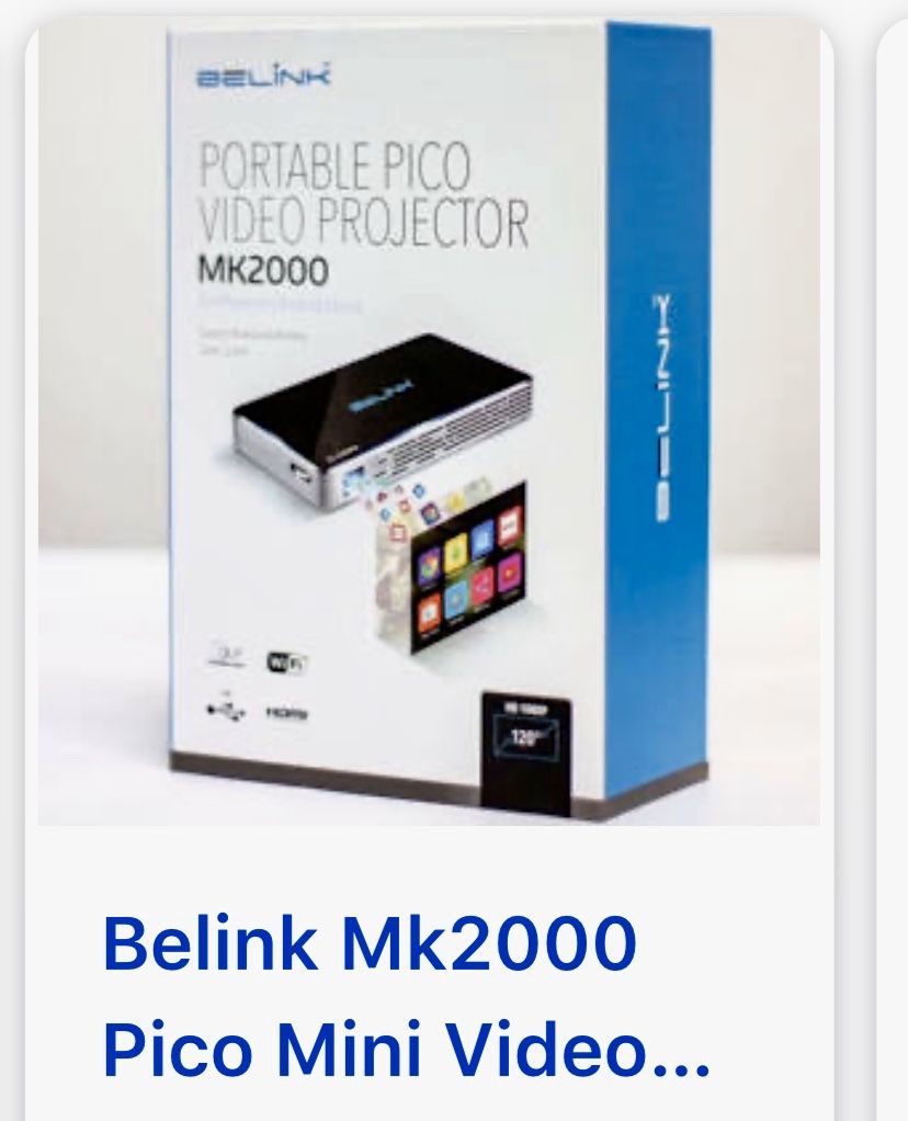 New... pico portable video projector... BELINK 2000