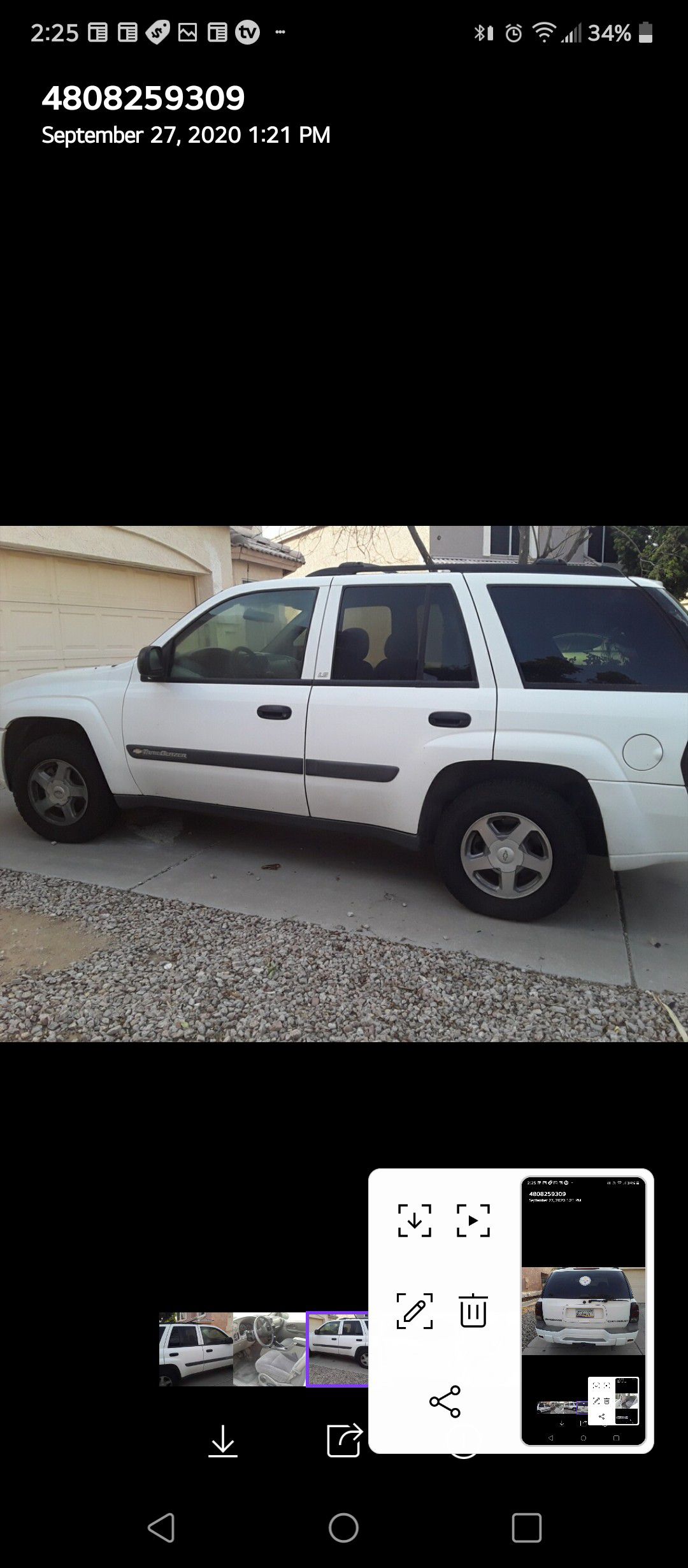 Parting out 2004 Trailblazer 4x4 has a bad transmission good 6 cylinder motor