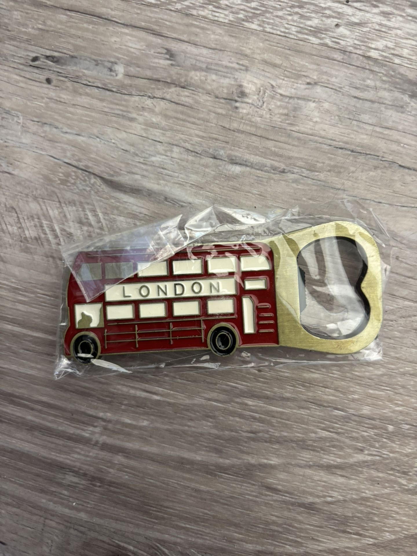 London Bus Bottle Opener Fridge Magnet 