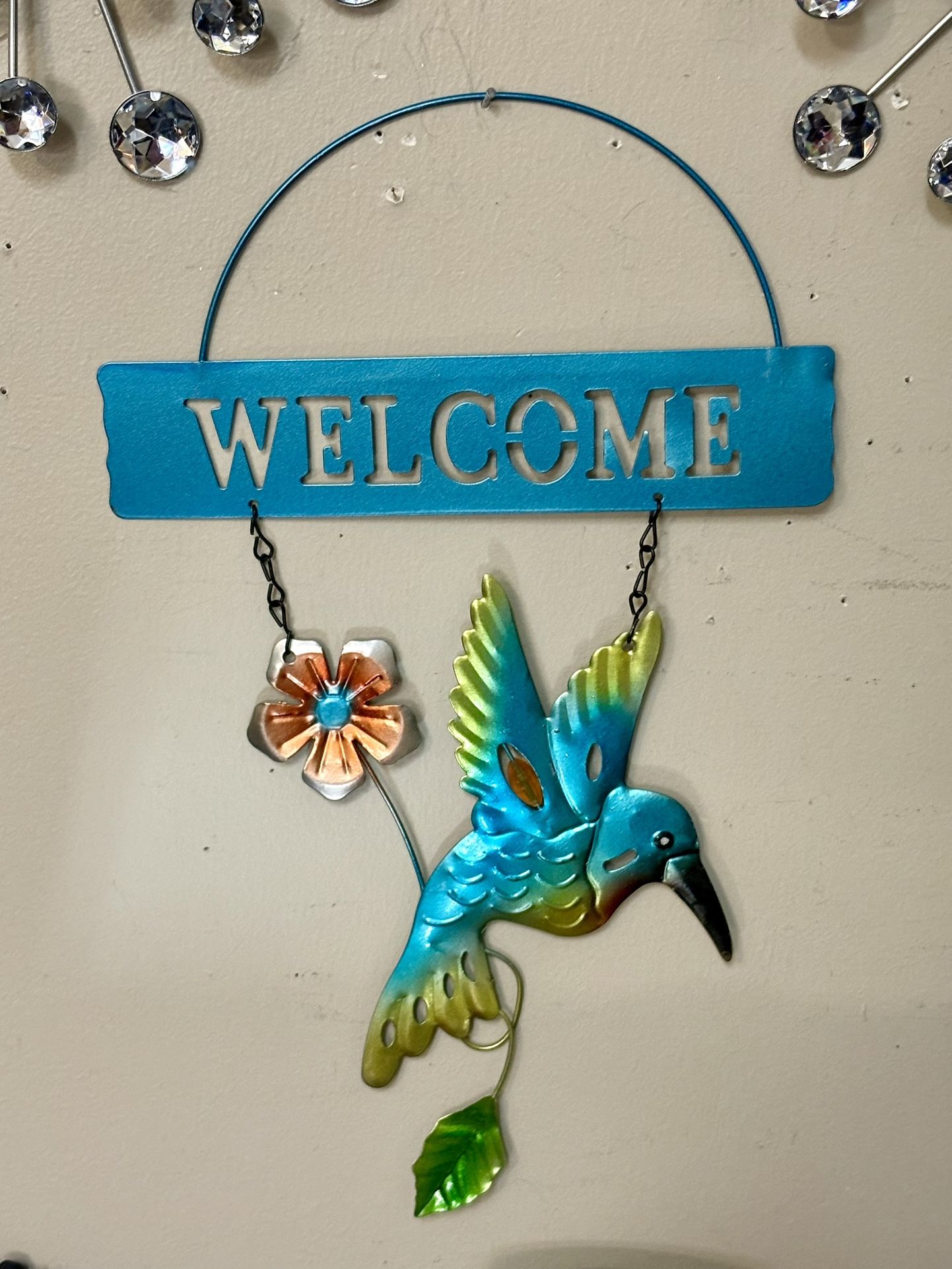 Cute Hummingbird Wall Decor 9x15