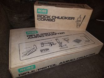 RCBS Rock Chucker Combo Reloading press + RCBS Ammo