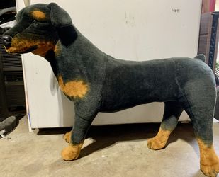 Lifelike Big Dog Plush Rottweiler