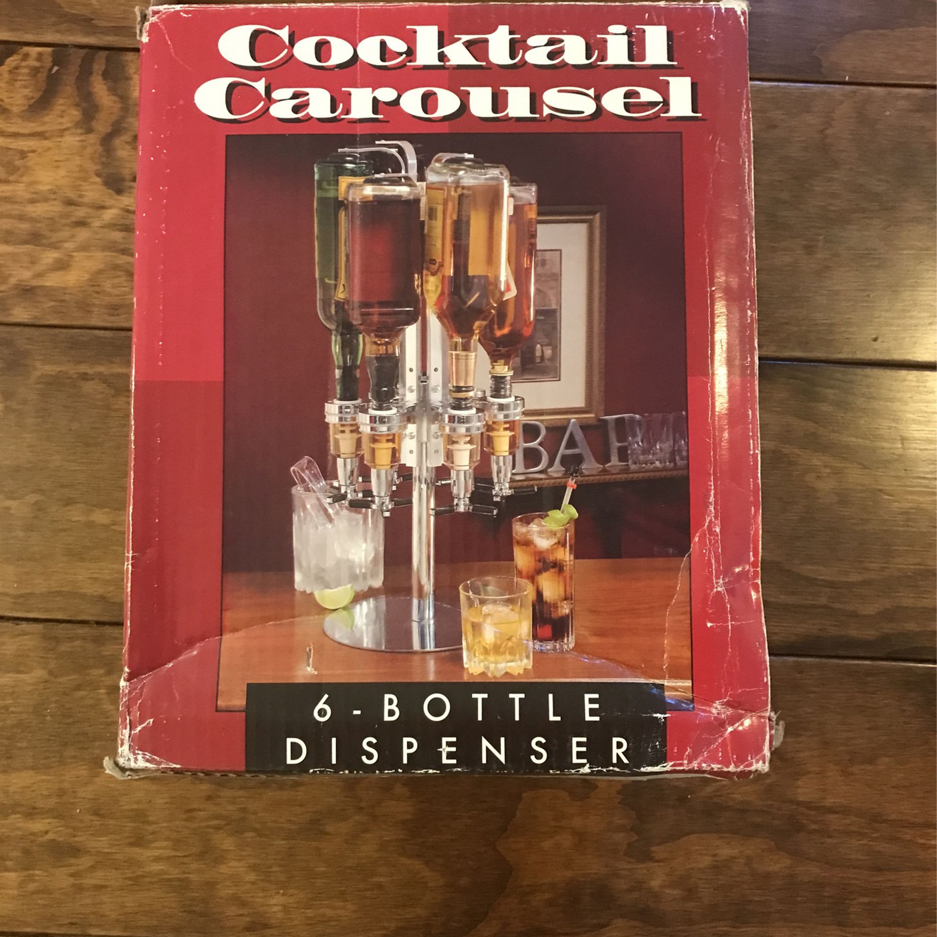 Cocktail Carousel 6 Bottle Dispenser