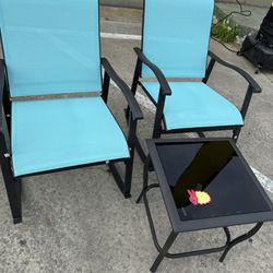 Patio Set Rocking Chairs New Fully Assembled 
