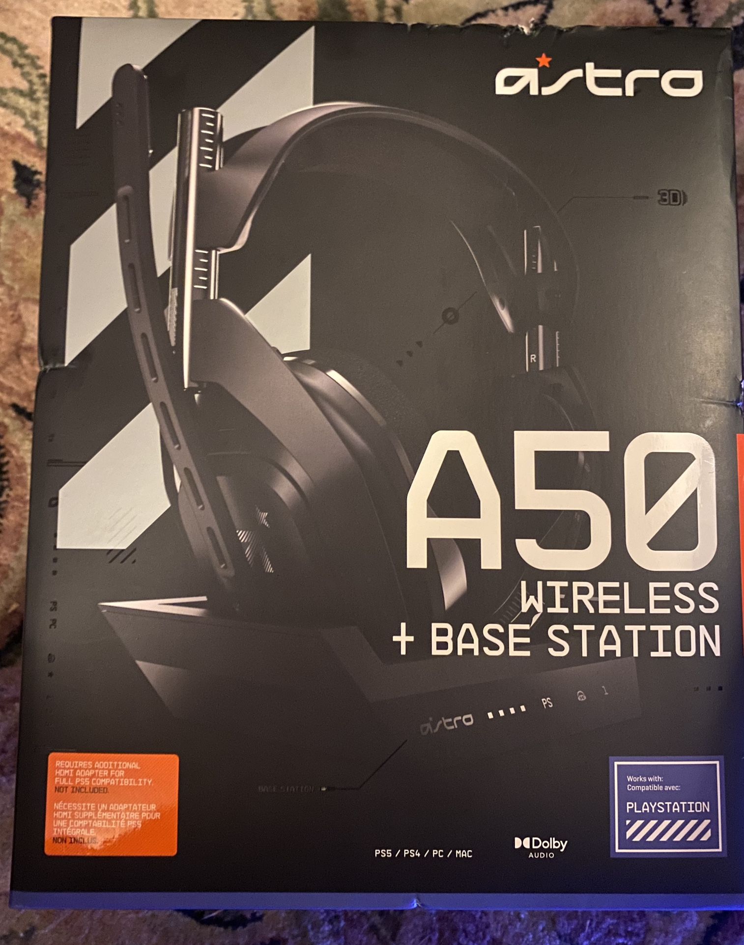 Astro A50 Wireless Gaming Headset & Base Station •PS5 And PC Compatible•