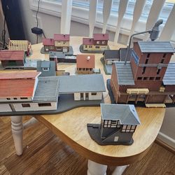 Various N Scale Train Buildings