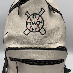 Coach Leather Backpack Bag