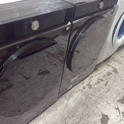 Samsung Frontload Washer Gas Dryer Set Ultra Capacity With AI 