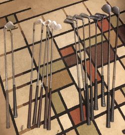 28 Vintage Golf Clubs 