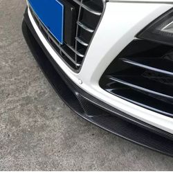 Real Carbon Fiber Front Bumper Lip Chin Spoiler for Audi R8 V8 V10 2008-2015