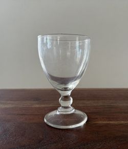 9 Vintage 1950's Crystal Stemmed Wine Glasses