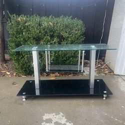 Glass TV Table