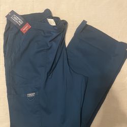 Cherokee Turquoise Blue Scrub Pants