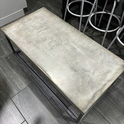 Concrete Looking Coffee Table