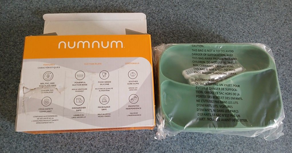 Brand New NumNum Suction Plates + GOOtensils Kit