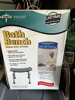 Bath  Bench With Adjustable Legs