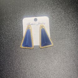 Blue Crystal Earrings 