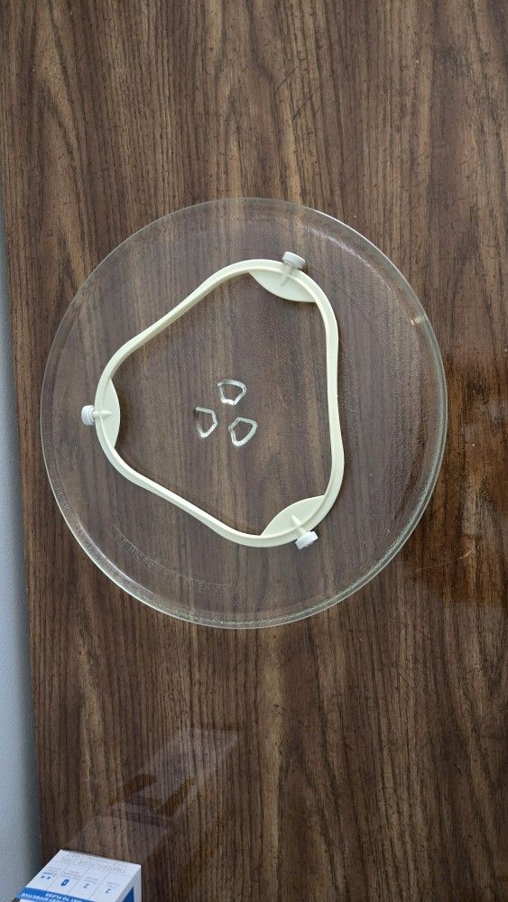 12"Microwave Glass Turntable Plate And Roller Ring