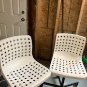 2 White Desk chairs Ikea Chairs 