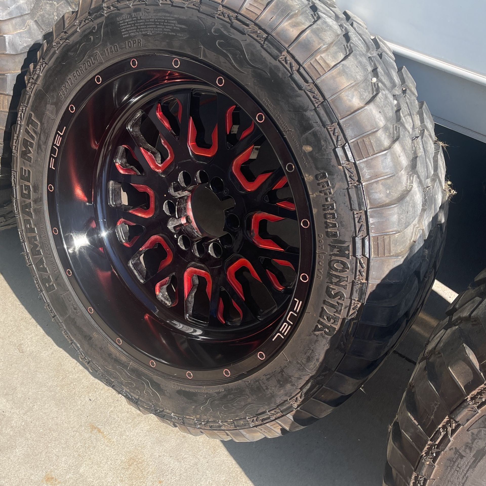 FUEL Rims And Tires 20” Off Road 33” Tires 6 Lug Pattern for Sale in