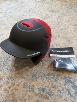 Baseball helmet with jaw guard