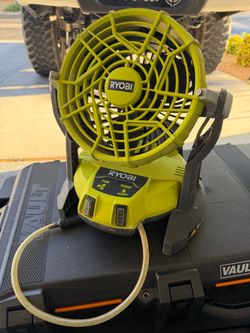 Ryobi bucket top misting fan