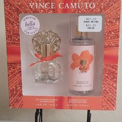 Bella Vince Camuto Eau De Perfume 1 oz Spray and Ffragrance Mist 4.2 oz 2 Pc set