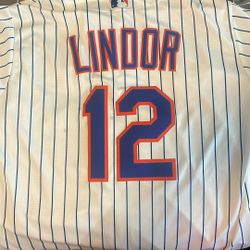 Francisco Lindor Jersey – XL – Stitched – $[50]