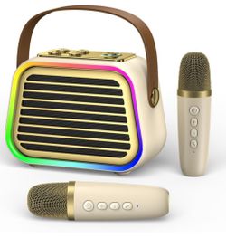 New In Box! Eaihw Kids Karaoke Machine W/LED Lights (2 Microphones) $20 (#C-128)