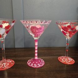 Painted Martini Glasses