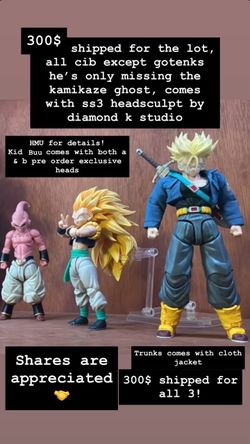 Sh figuarts/ 3rd party dragonball action figure lot!