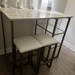 Cute Gold And White Desk 